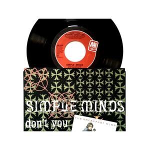 Simple Minds Don't You Forget About Me 7" Vinyl Record The Breakfast Club 1985